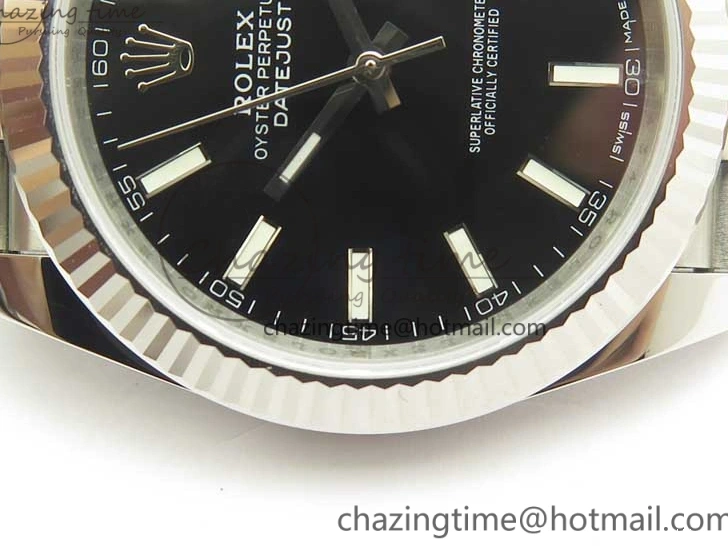 Black Markers Jubilee DateJust Edition on Best 41 REF Clone 126334 Bracelet 1:1 V2 A3235 SS Stick Dial 0927